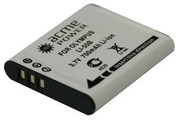 Аккумулятор для Olympus Mju 1020 AcmePower LI-50B