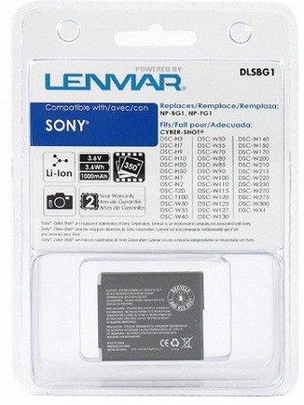 Аккумулятор для Sony Cyber-shot DSC-W150 Lenmar DLSBG1