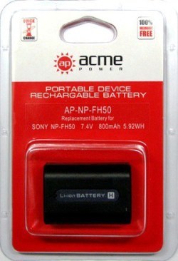 Аккумулятор для Sony DCR-DVD508E AcmePower AP NP-FH50