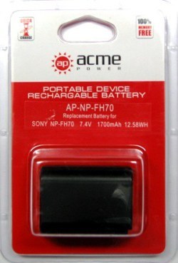 Аккумулятор для Sony DCR-DVD508E AcmePower AP NP-FH70