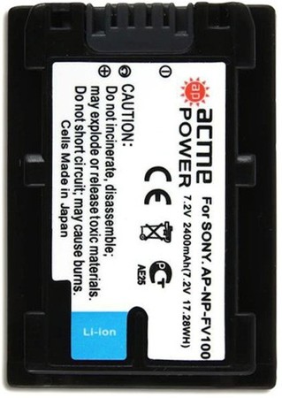 Аккумулятор для Sony DCR-SX20E AcmePower AP NP-FV100