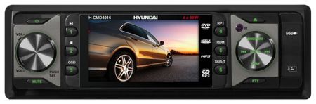 Авторесивер DVD Hyundai H-CMD4016 черный