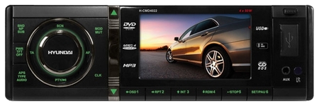 Авторесивер DVD Hyundai H-CMD4022 черный\G\R