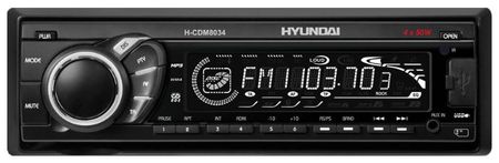 Авторесивер Hyundai H-CDM8034 черный