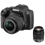 Цифровой зеркальный фотоаппарат Pentax K-r Black 18-55/50-200 Double Kit