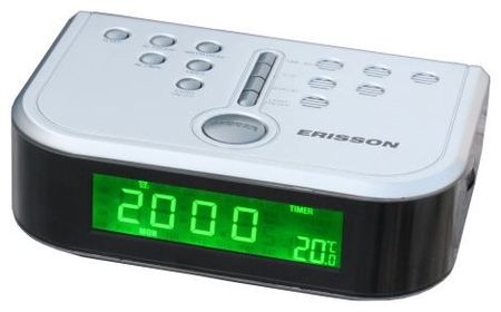 Радиочасы Erisson RC-1206 silver