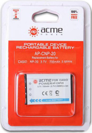 Аккумулятор для Casio Exilim EX-Z60 AcmePower AP CNP-20