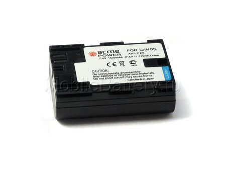 Аккумулятор для фотоаппарата Canon LP-E6