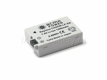 Аккумулятор для фотоаппарата Canon LP-E8