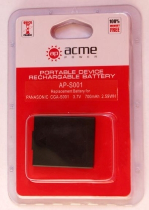 Аккумулятор для Panasonic DMC-FX1 AcmePower AP-S001