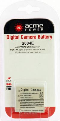 Аккумулятор для Panasonic DMC-FX2 AcmePower AP S004E