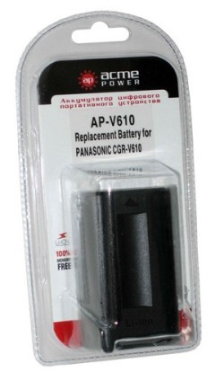 Аккумулятор для Panasonic NV-VZ15 AcmePower AP-V610