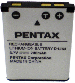 Аккумулятор для Pentax Optio W30 D-Li63 ORIGINAL