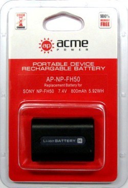 Аккумулятор для Sony DCR-SR300E AcmePower AP NP-FH50