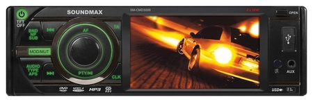 Авторесивер Soundmax SM-CMD3009 черный\G\R