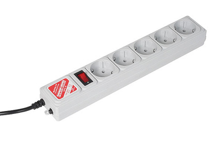 Фильтр сетевой Power Cube SPG-B-6 серый 1,95м