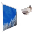 Экран настенный рулонный Classic Solution Norma (W 195x145/3 MW-L8/W) 153x203см, Matte White с пузырьковым уровнем