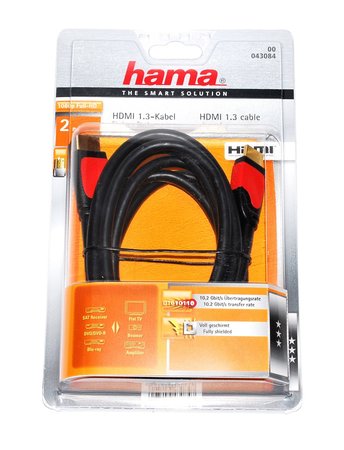 Кабель Hama 43084 (HDMI на HDMI) позолоченный 2м