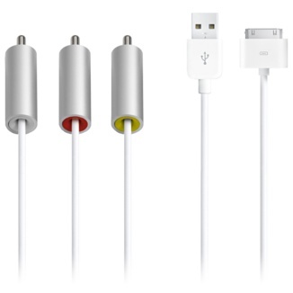 Мультимедийный аудио кабель для Apple iPod nano 4G MC748