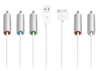 Мультимедийный аудио кабель для Apple iPod nano 4G MC917