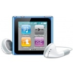 Портативный мультимедиа плеер Apple iPod nano 6G 16 Gb Blue (MC695)